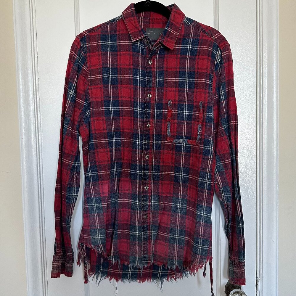 Zara Man 90's Grunge Plaid Shirt Small